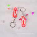 Promotional 3d rubber OEM keychain with ring